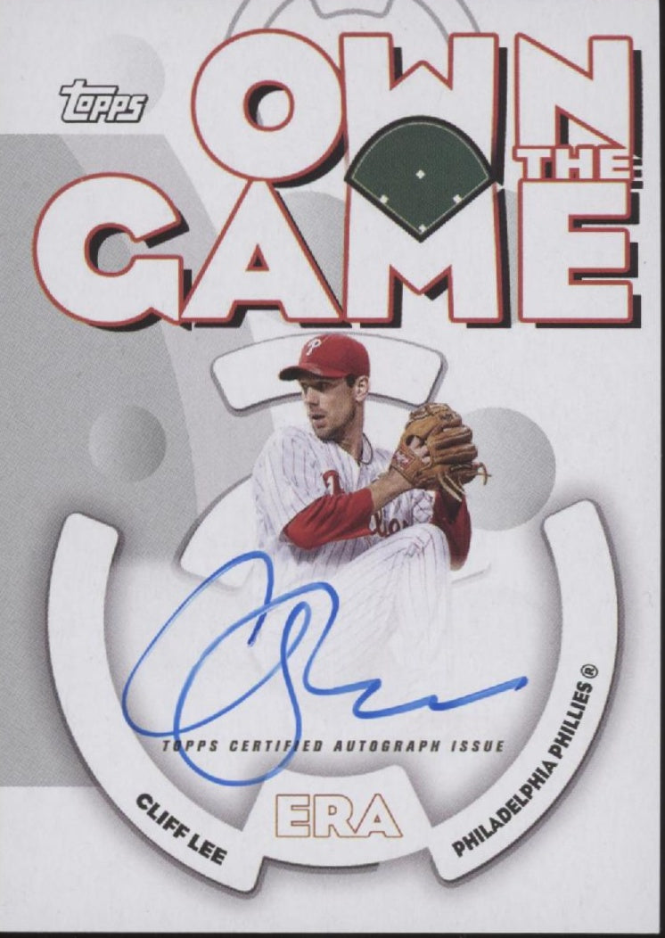 Cliff Lee 2023 Topps Archives Own the Game Auto #060GA-CL