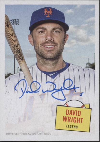 David Wright 2023 Topps Archives Hit Stars Auto #57HS-DW