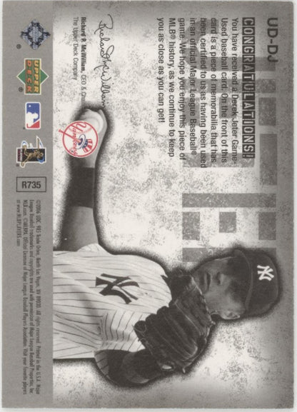 Derek Jeter 2006 Upper Deck Game Materials Swatch #UD-DJ