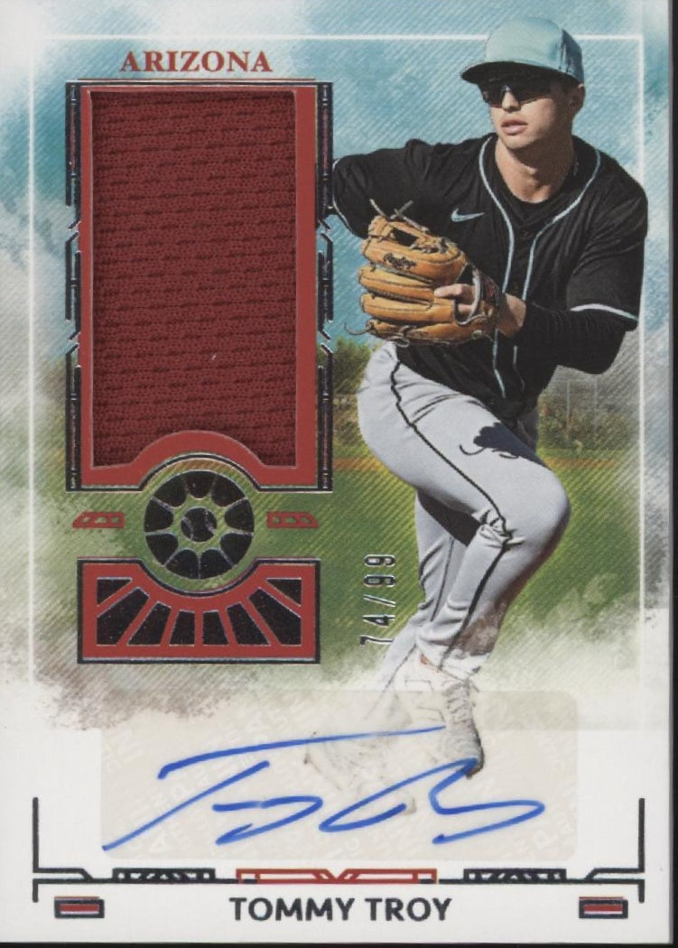 Tommy Troy 2025 Panini Boys of Summer Swatch Auto 74/99 #PM-TTR
