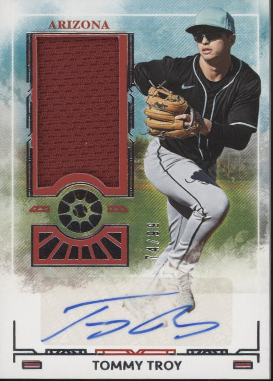 Tommy Troy 2025 Panini Boys of Summer Swatch Auto 74/99 #PM-TTR