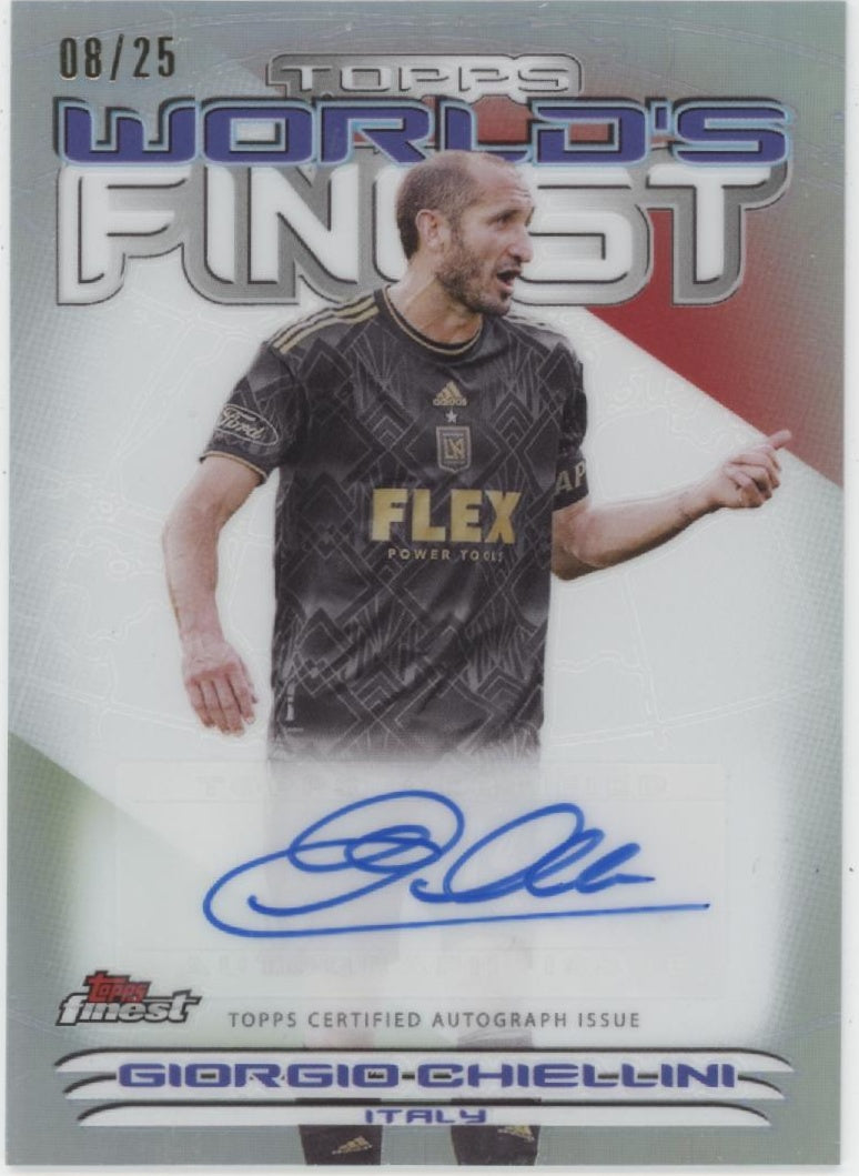 Giorgio Chiellini 2023 Topps Finest MLS World's Finest '00 Auto 08/25 #WFA-GC