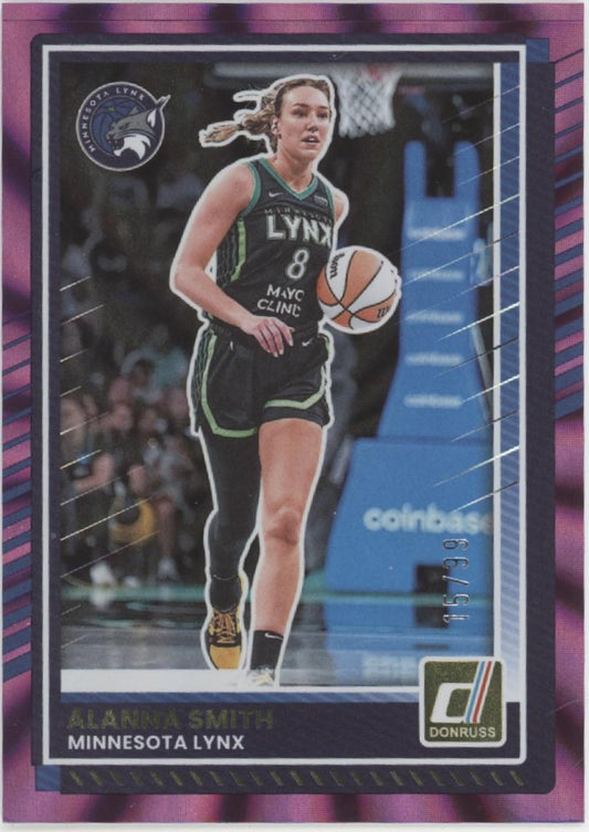 Alanna Smith 2025 Panini WNBA Donruss Purple Laser 15/99 #68