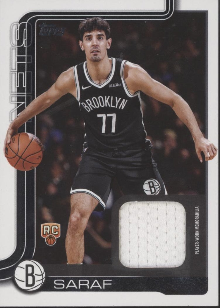 Ben Saraf 2025-26 Topps Flagship Swatch RC #FRO-BS