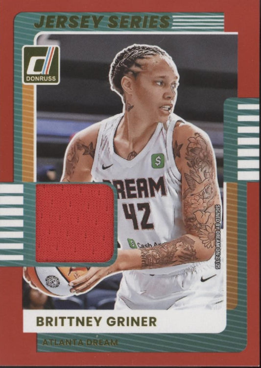 Brittney Griner 2025 Panini WNBA Donruss Jersey Series Red Swatch #50