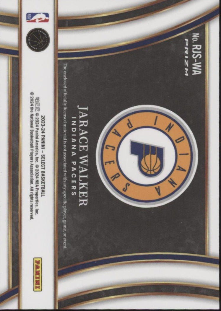 Jarace Walker 2023-24 Panini Select Prizm Swatch RC #RJS-WA