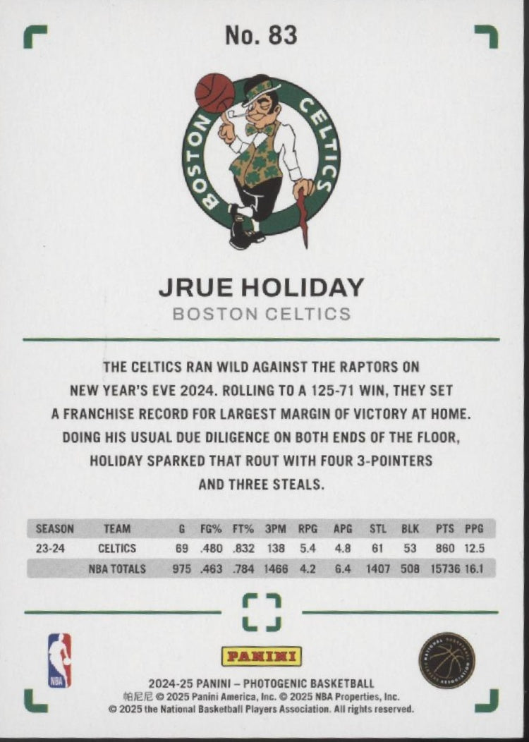Jrue Holiday 2024-25 Panini Photogenic Mojo #83