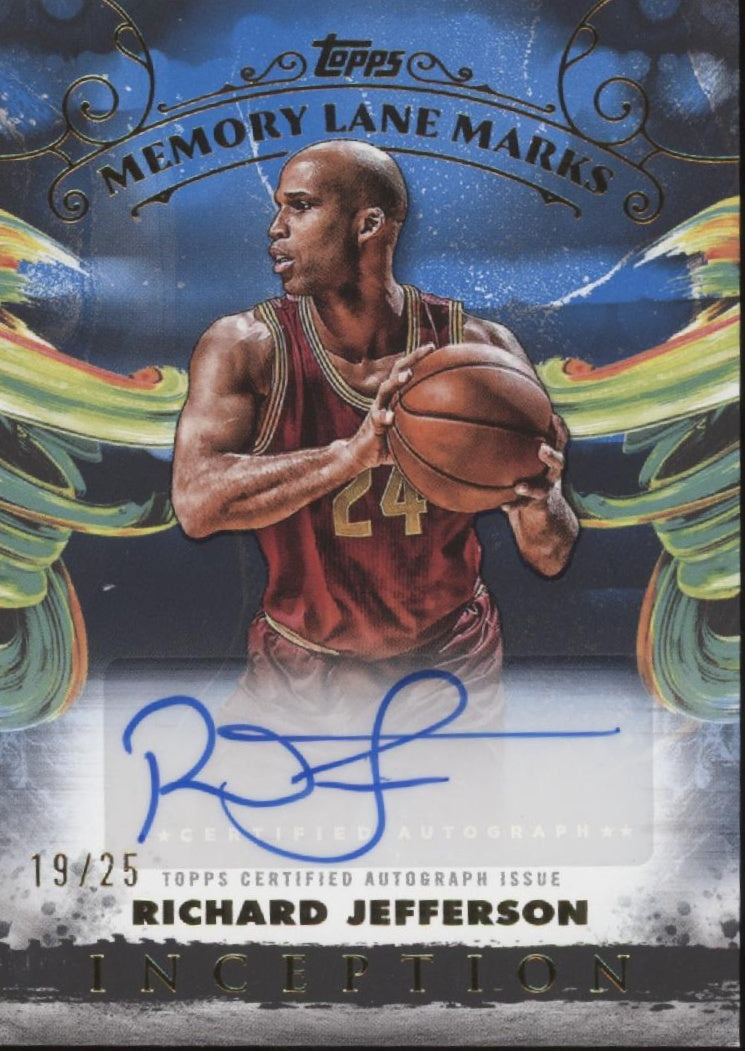 Richard Jefferson 2024-25 Topps Inception Memory Lane Marks Auto 19/25 #MLM-RJ