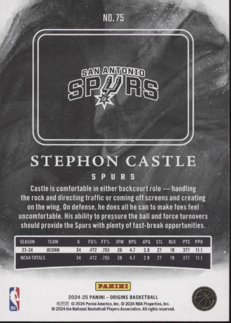 Stephon Castle 2024-25 Panini Origins RC #75