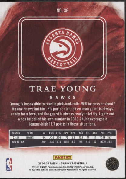 Trae Young 2024-25 Panini Origins Basketball Parallel #36