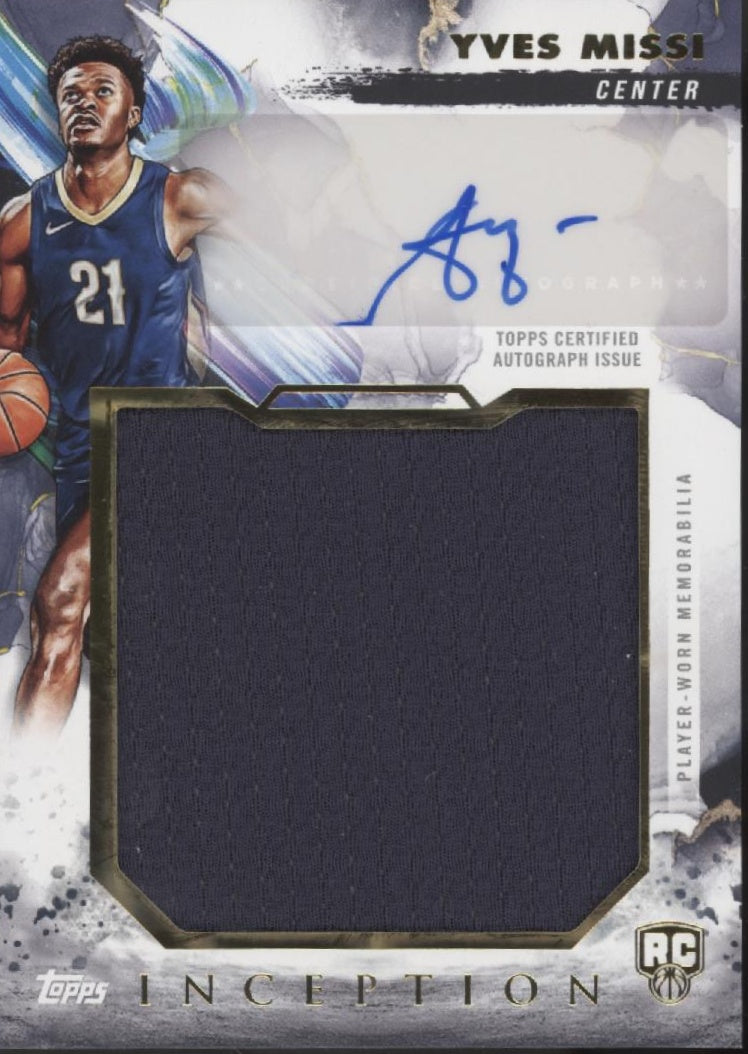 Yves Missi 2024-25 Topps Inception Swatch RC Auto #RJR-YM