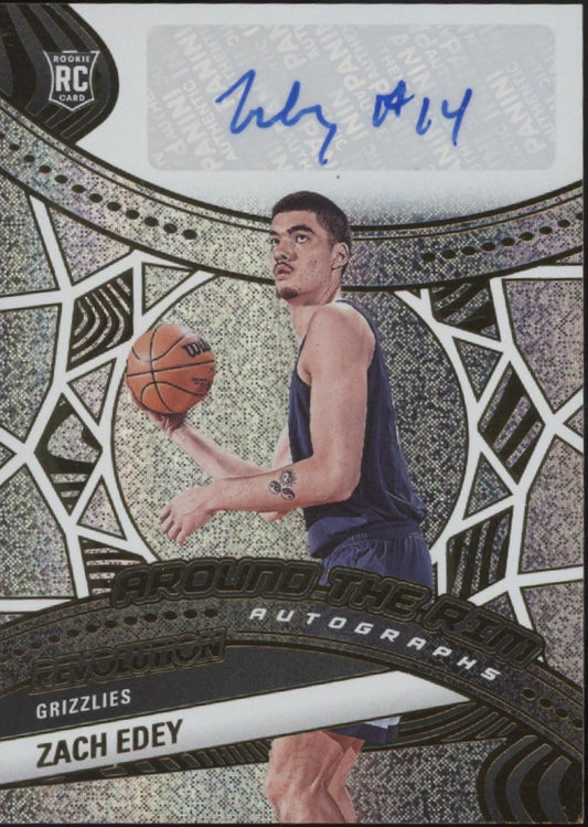 Zach Edey 2024-25 Panini Revolution Around the Rim RC Auto #ATR-ZAC