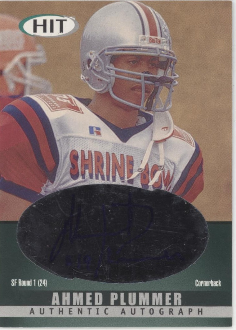Ahmed Plummer 2000 Sage Hit Auto #A19