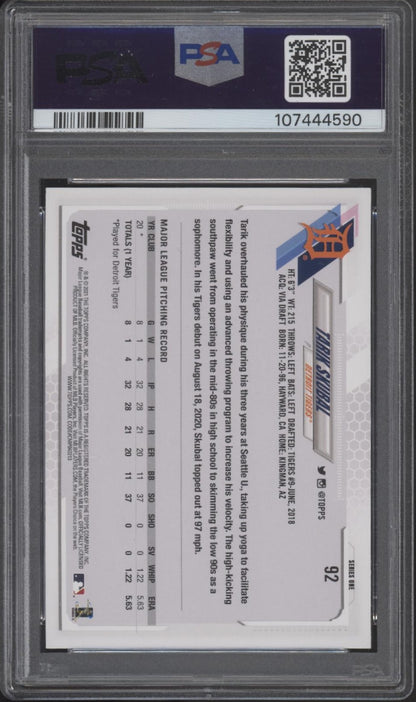Tarik Skubal 2021 Topps Series 1 RC #92 PSA 9 #1