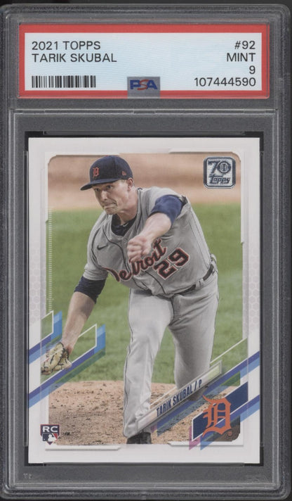 Tarik Skubal 2021 Topps Series 1 RC #92 PSA 9 #1