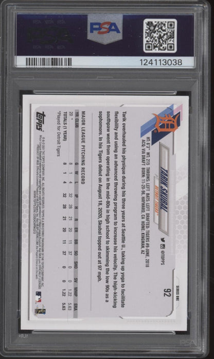 Tarik Skubal 2021 Topps Series 1 RC #92 PSA 10 #3