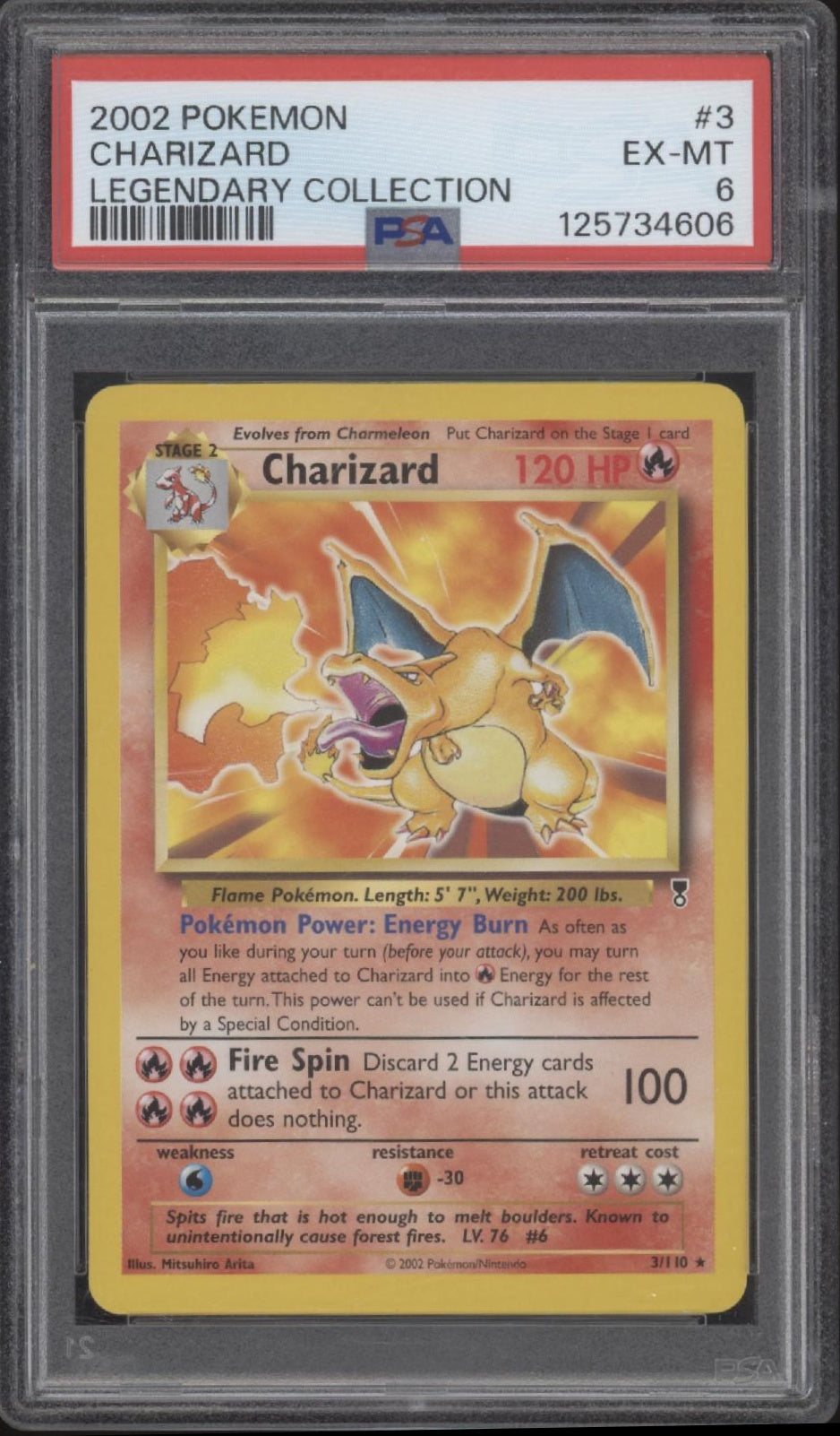 Charizard Pokemon Legendary Collection #3 PSA 6