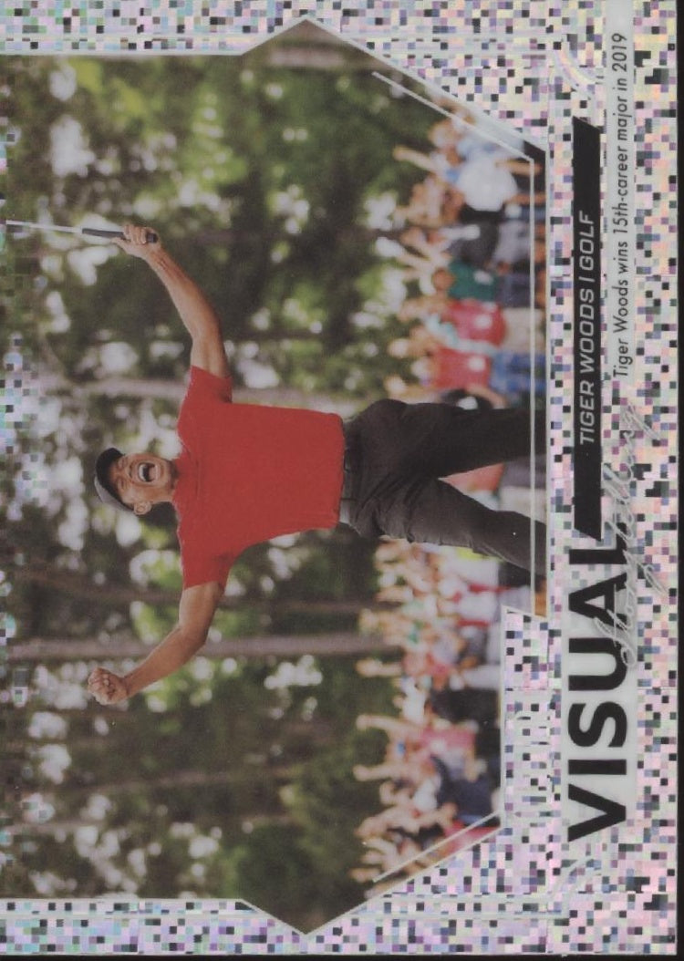 Tiger Woods 2025 Upper Deck Allure SE Visual Storytelling Pixel #VS-1