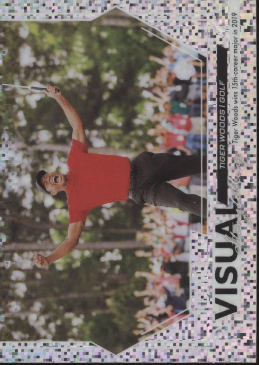 Tiger Woods 2025 Upper Deck Allure SE Visual Storytelling Pixel #VS-1