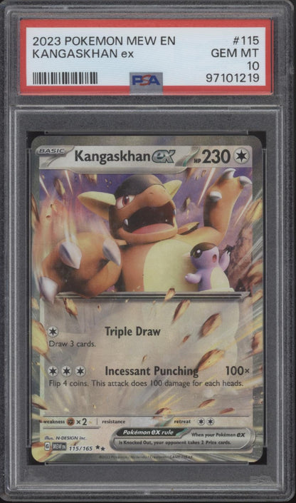 Kangaskhan ex Pokemon 151 #115 PSA 10