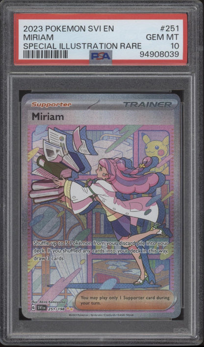 Miriam Pokemon Scarlet & Violet Special Illustration Rare #251 PSA 10