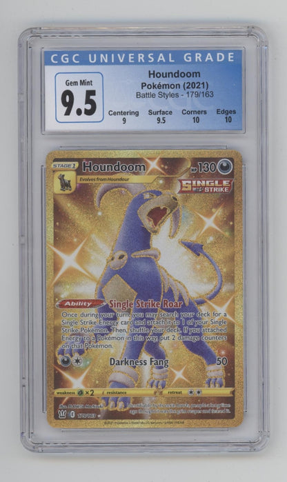 Houndoom Pokemon Battle Styles #179 CGC 9.5