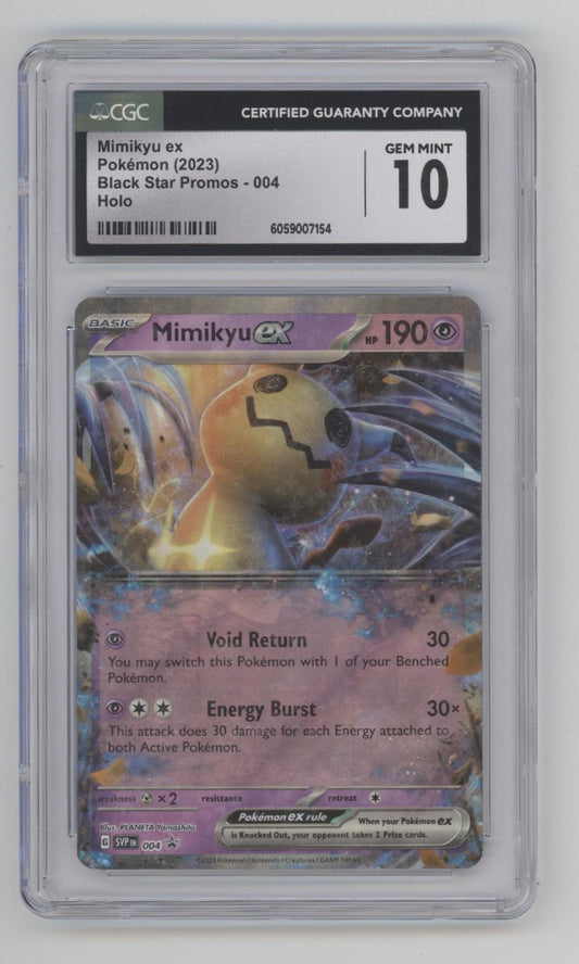 Mimikyu ex Pokemon Black Star Promo Holo #004 CGC 10