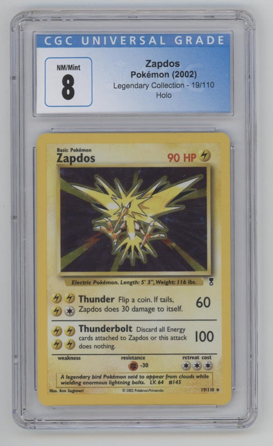 Zapdos Pokemon Legendary Collection Holo #19 CGC 8