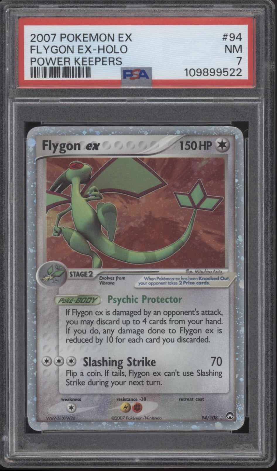 Flygon ex Pokemon Power Keepers Holo #94 PSA 7