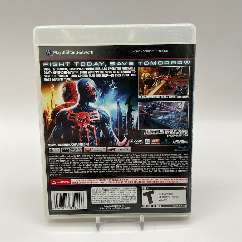 Spiderman: Edge of Time Playstation 3