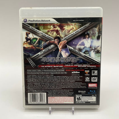 X-Men Origins: Wolverine Playstation 3