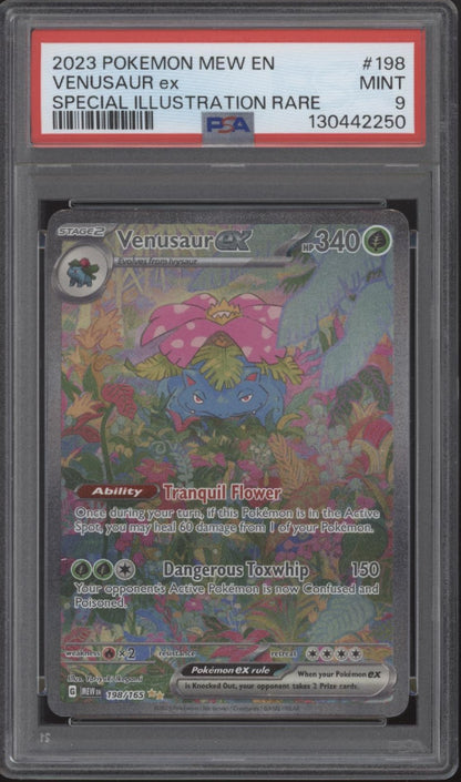 Venusaur ex Pokemon 151 Special Illustration Rare #198 PSA 9