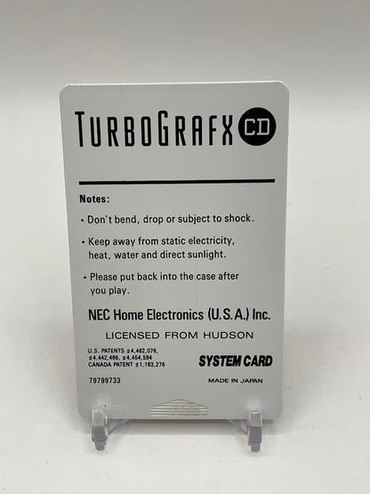 TurboGrafx CD System Card