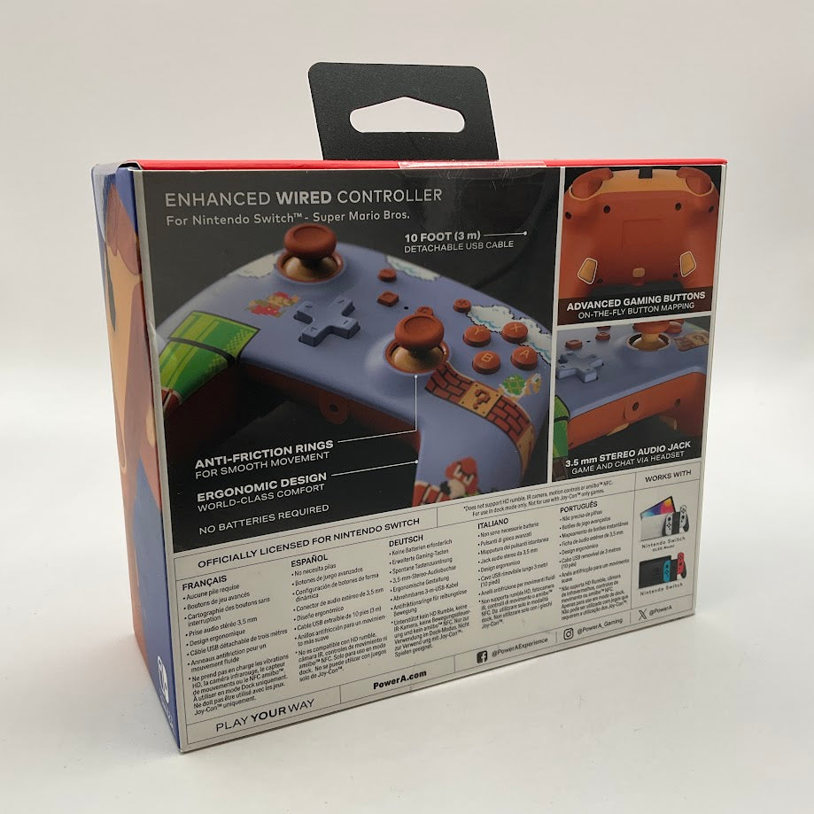 PowerA Super Mario Bros Enchanced Wireless Controller Nintendo Switch