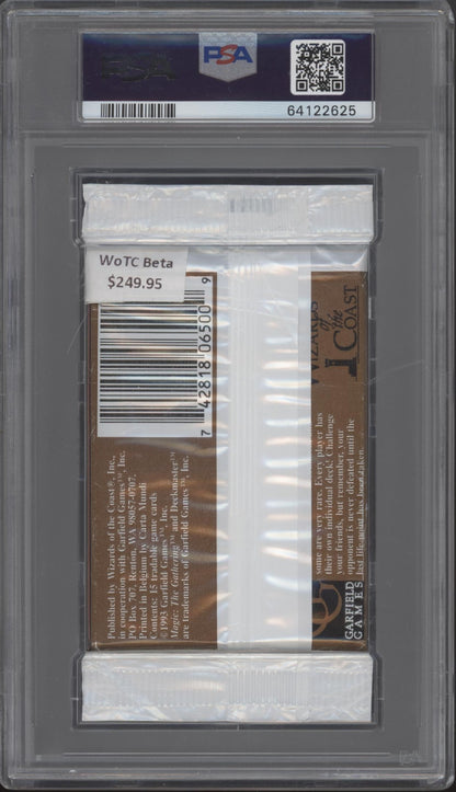 Magic the Gathering Beta Plastic Booster Pack PSA 6