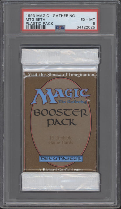 Magic the Gathering Beta Plastic Booster Pack PSA 6