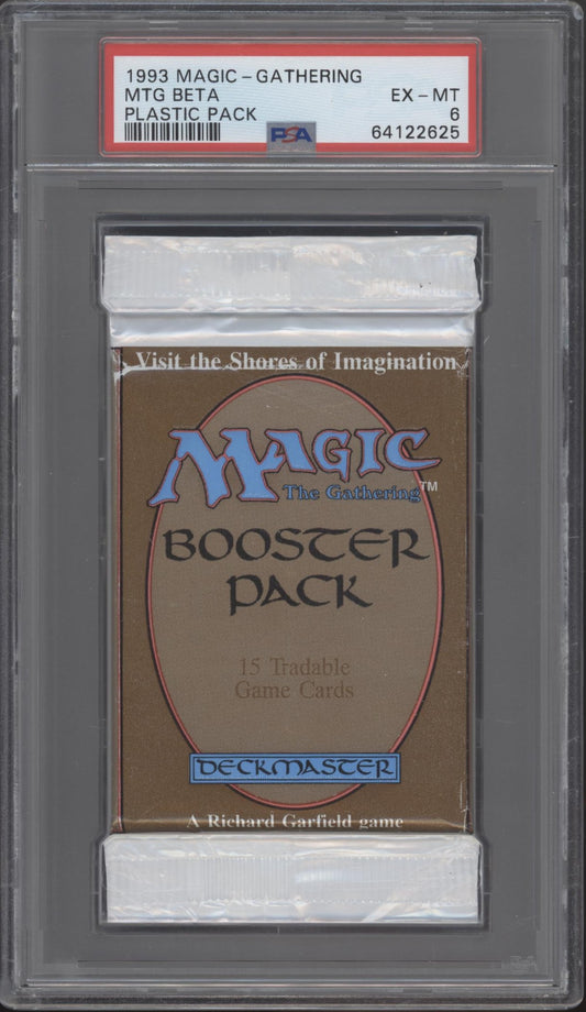 Magic the Gathering Beta Plastic Booster Pack PSA 6