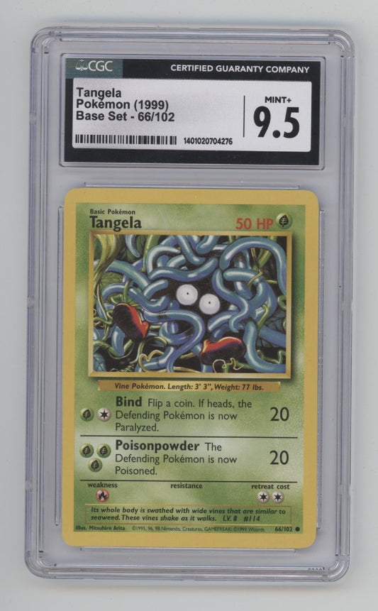 Tangela Pokemon Base Set #66 CGC 9.5