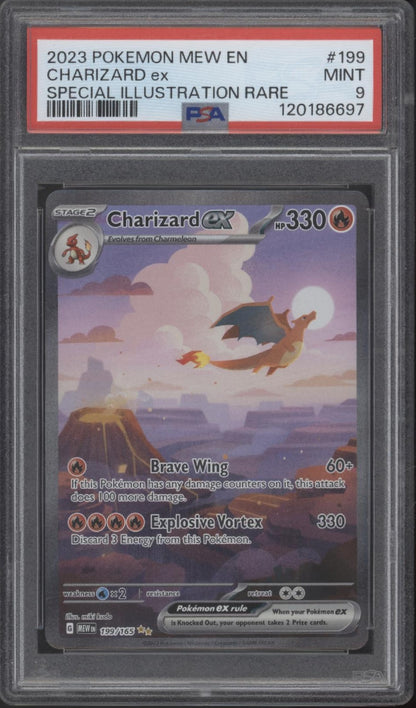 Charizard ex Pokemon 151 Special Illustration Rare #199 PSA 9 #3