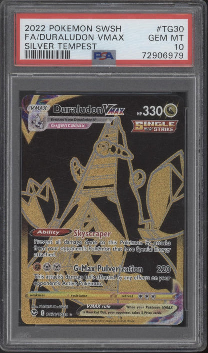 Duraludon VMAX Pokemon Silver Tempest Full Art #TG30 PSA 10