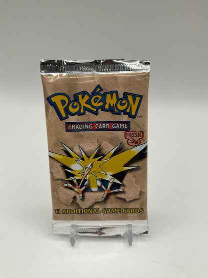 Pokemon Fossil Unlimited Zapdos Booster Pack