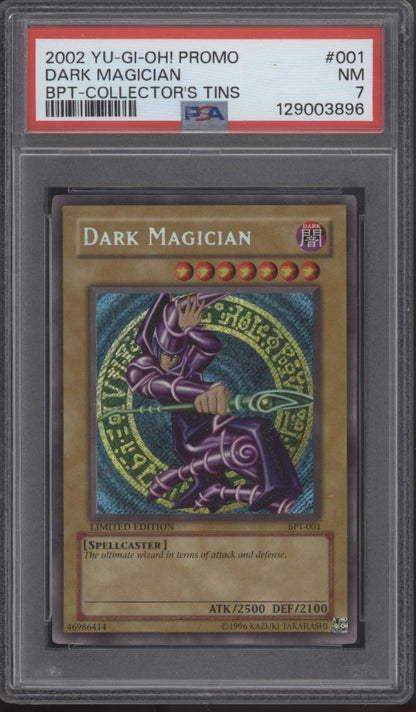 Dark Magician Yu-Gi-Oh! BPT Collector's Tin Promo #001 PSA 7