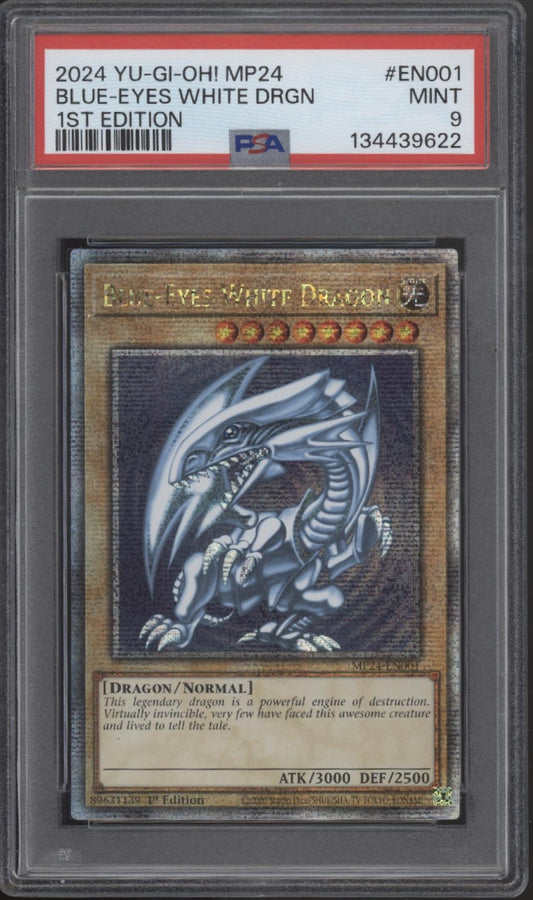Blue-Eyes White Dragon Yu-Gi-Oh! MP24 1st Edition #EN001 PSA 9