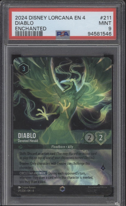 Diablo Disney Lorcana Ursula's Return Enchanted #211 PSA 9 #2