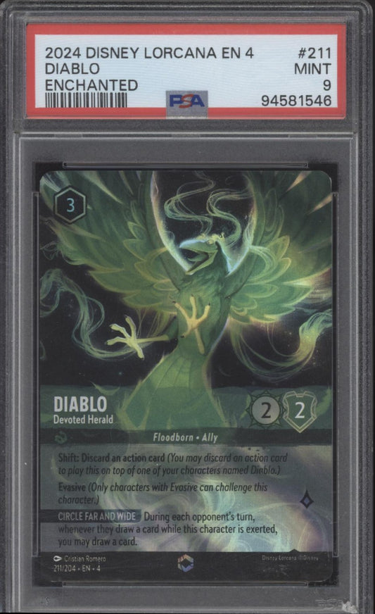 Diablo Disney Lorcana Ursula's Return Enchanted #211 PSA 9 #2