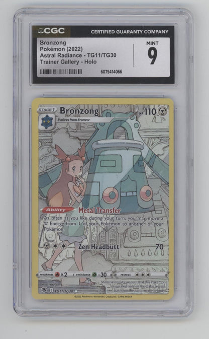 Bronzong Pokemon Astral Radiance Trainer Gallery Holo #TG11 CGC 9