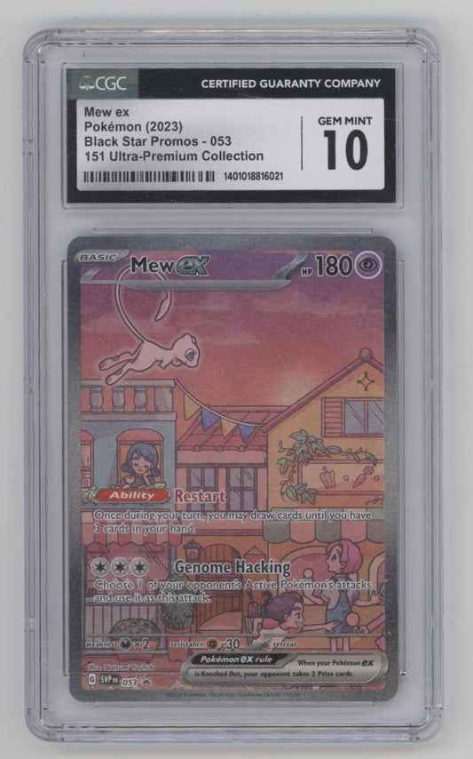 Mew ex Pokemon 151 Ultra Premium Collection Black Star Promo #053 CGC 10
