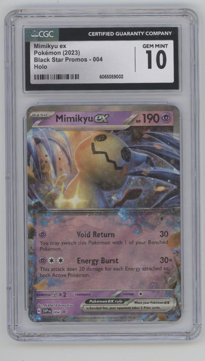 Mimikyu ex Pokemon Black Star Promo Holo #004 CGC 10 #2