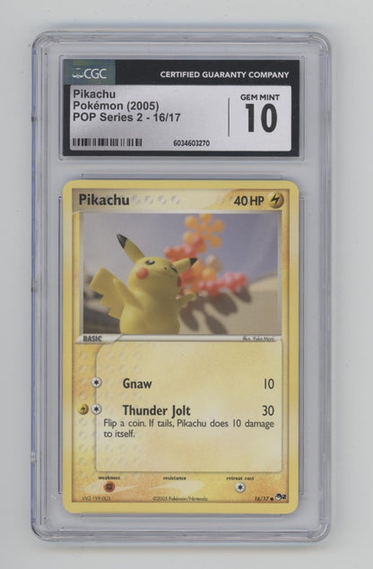 Pikachu Pokemon POP Series 2 #16 CGC 10 #1