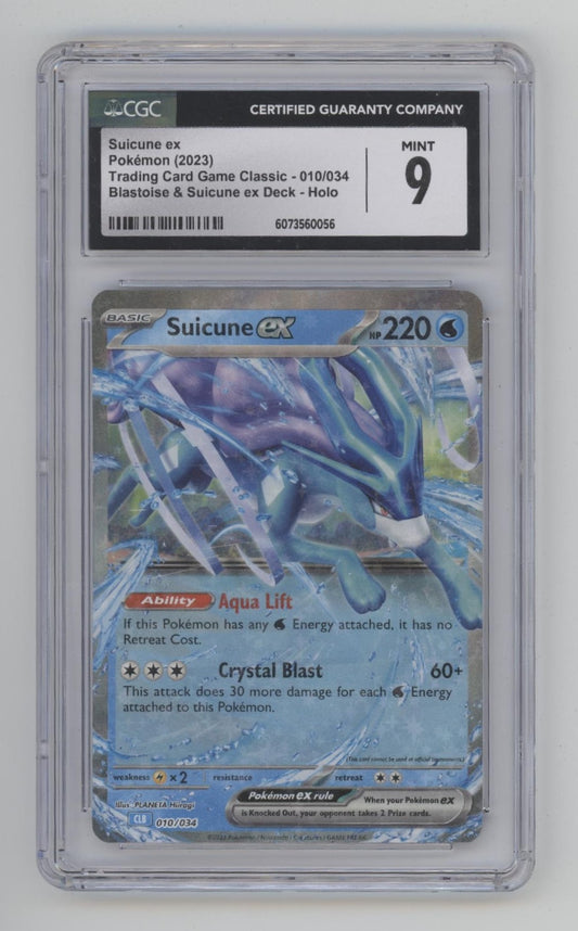 Suicune ex Pokemon Blastoise & Suicune ex Deck Holo #010 CGC 9 #2